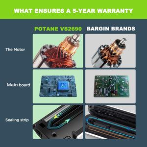 Potane Vacuum Sealer Machine 85kPa Pro Vacuum Food Sealer Review 